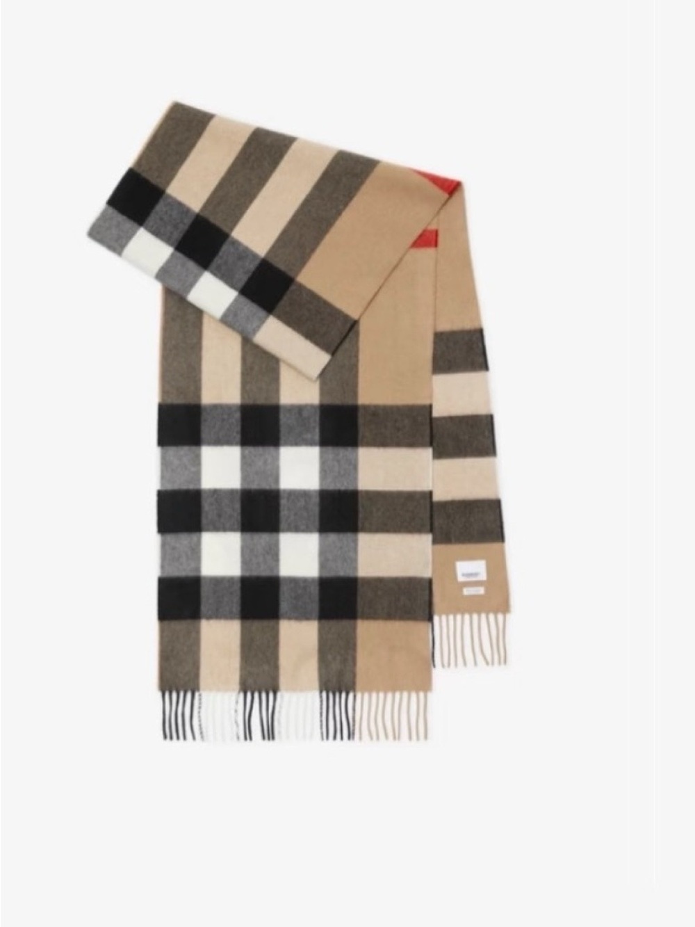 BURBERRY nova giant Checked Beige Plaid Scarf 200x36cm